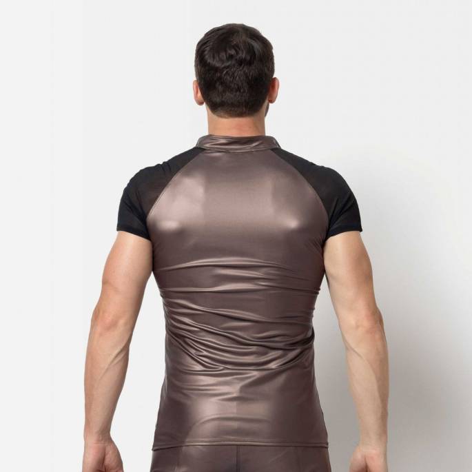 KETIL T-SHIRT LACKIERT BRAUN