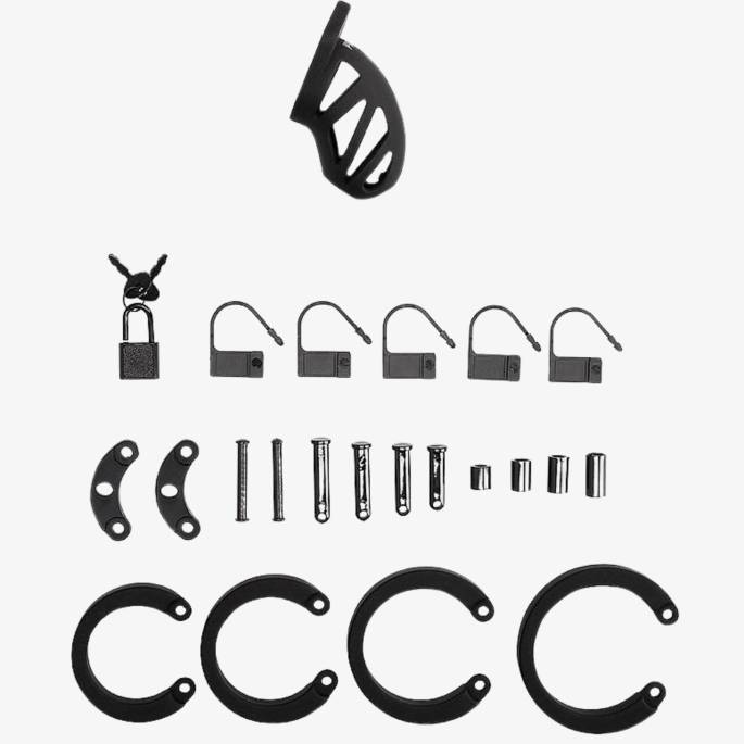 MANCAGE 23 - CAGE CHASTETÉ SILICONE 6.5CM