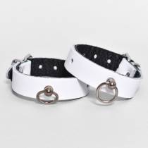 BRACELETS-MENOTTES BLANC BOUCLE