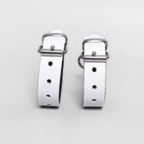 BRACELETS-MENOTTES BLANC BOUCLE