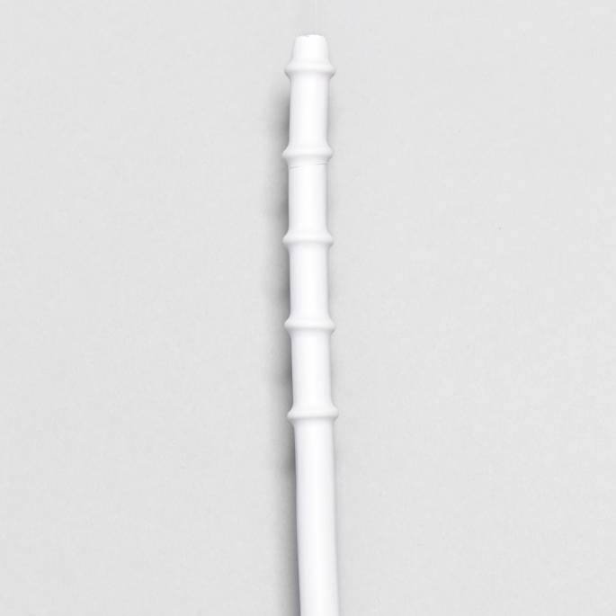 CANNE ROTIN+CAOUTCHOUC MANCHE ERGO BLANC (60X12MM)