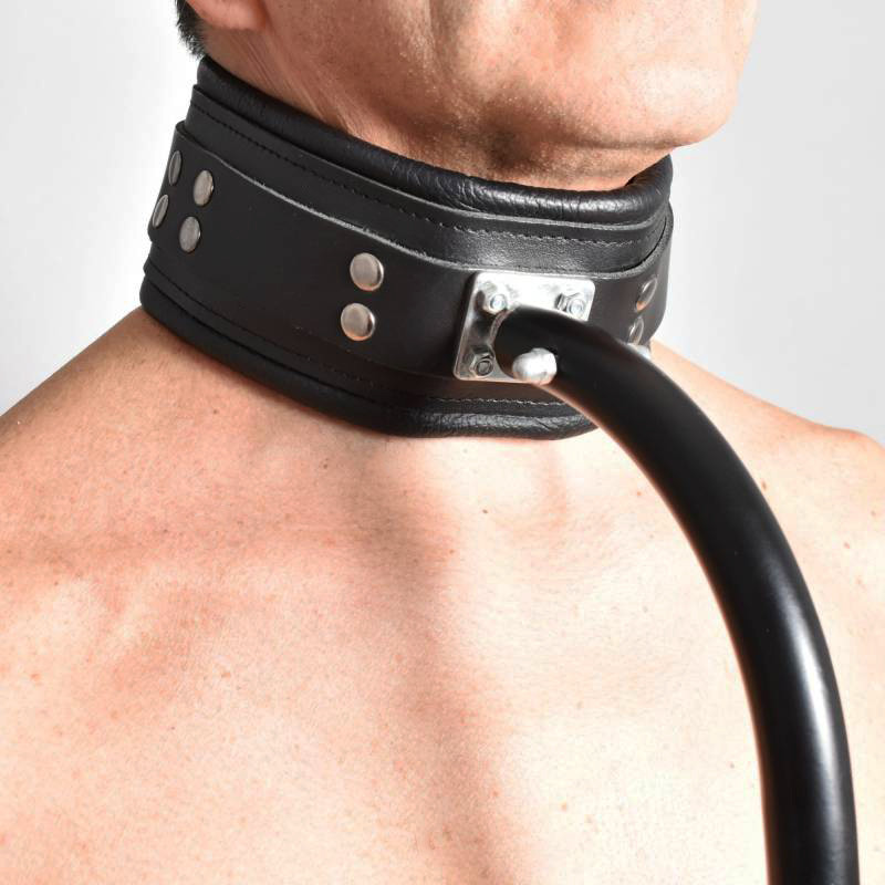 Menottes Métal Avec Chaîne Et Collier - Jeu BDSM Domination - Neuf