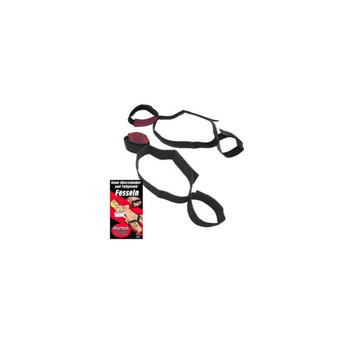 MENOTTES TISSU CUISSES + POIGNETS + CHEVILLES