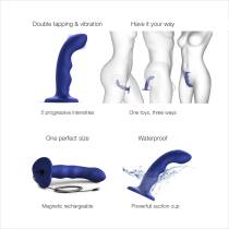 TAPPING DILDO WAVE - NACHTBLAU