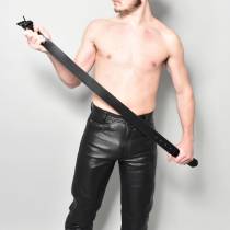 Schwarzer Ledergürtel