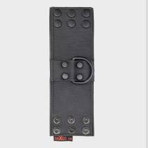 Breites Armband schwarz Schnalle L/XL