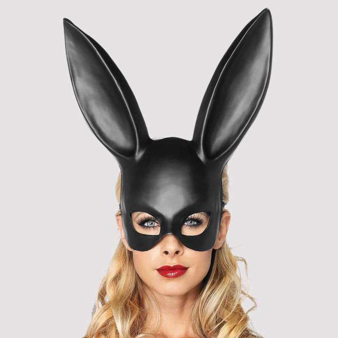 Maske Hase schwarz