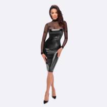 BLEISTIFTKLEID MIT ÄRMELN SCHLEIER