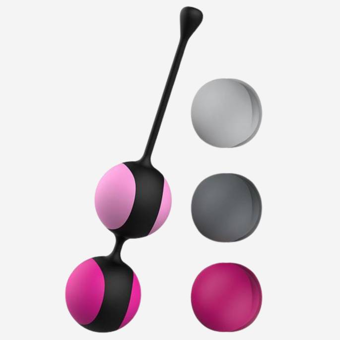 KEGELKUGELN 10 SCHRITTE SCHWARZ/ROSA