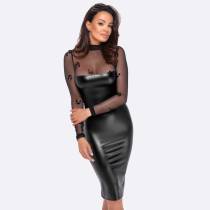 BLEISTIFTKLEID MIT ÄRMELN SCHLEIER