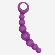 ANALKETTE SILIKON VIOLETT (18CM)