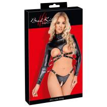 OFFENES BONDAGE-SET WETLOOK