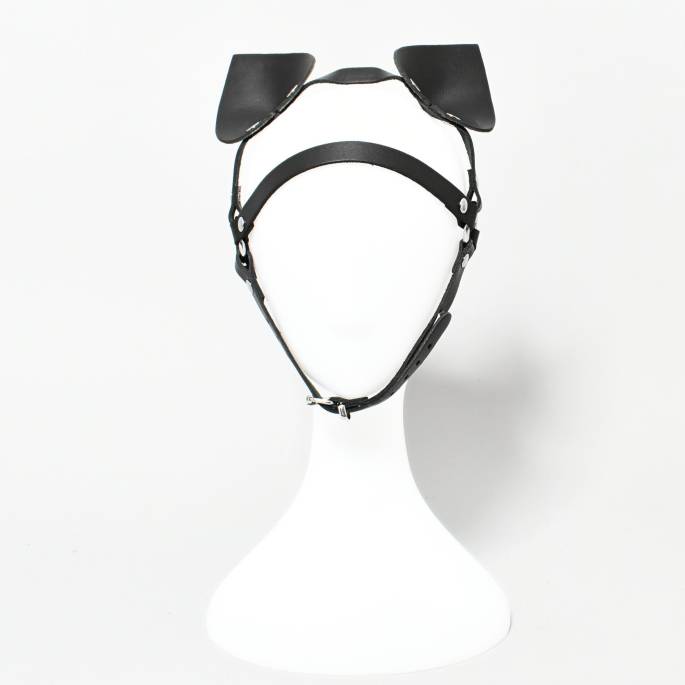 Katzenkopfgeschirr aus Leder
