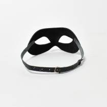 Maske aus schwarzem Leder Arabesken