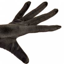 LONG BLACK SATIN GLOVES
