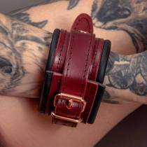 Pack contrainte cuir Burgundy anneau gold rose