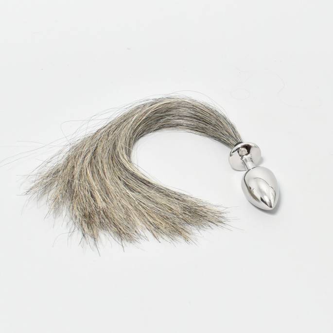 Rosebud Xlarge Pferdeschwanz silver