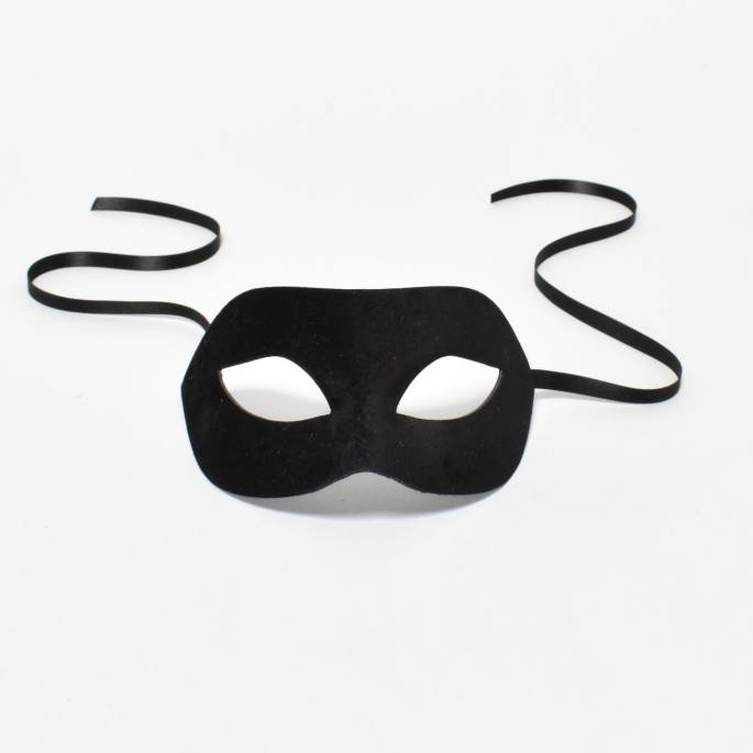 Schwarze Samtmaske