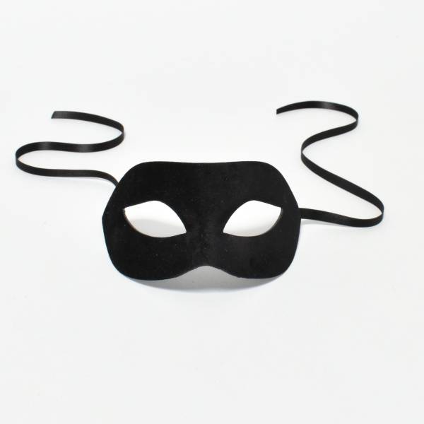 Schwarze Samtmaske
