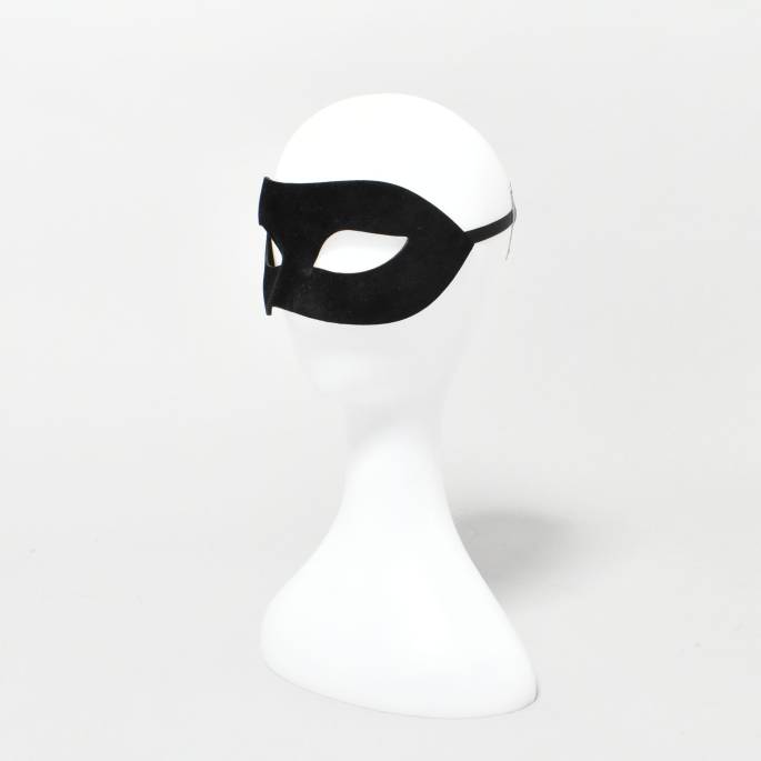 Schwarze Samtmaske