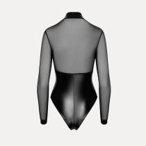 WETLOOK-BODY/VOILE + NIPPELRINGE