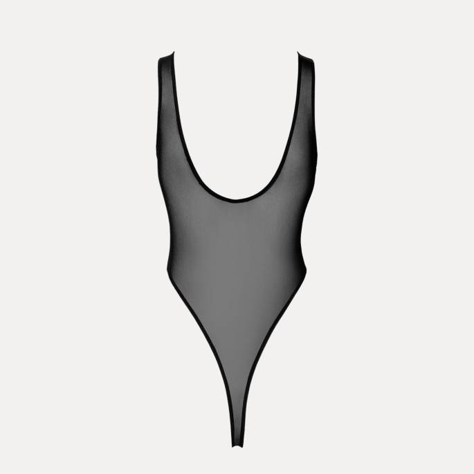 BODYSTRING, TIEF AUSGESCHNITTEN, SCHLEIER