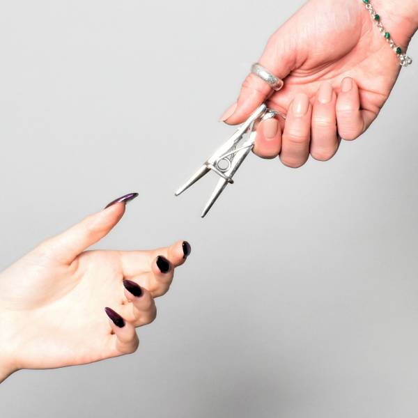 Brustklammern Metall (X2)