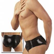 CALZONCILLOS LATEX + PLUG ANAL