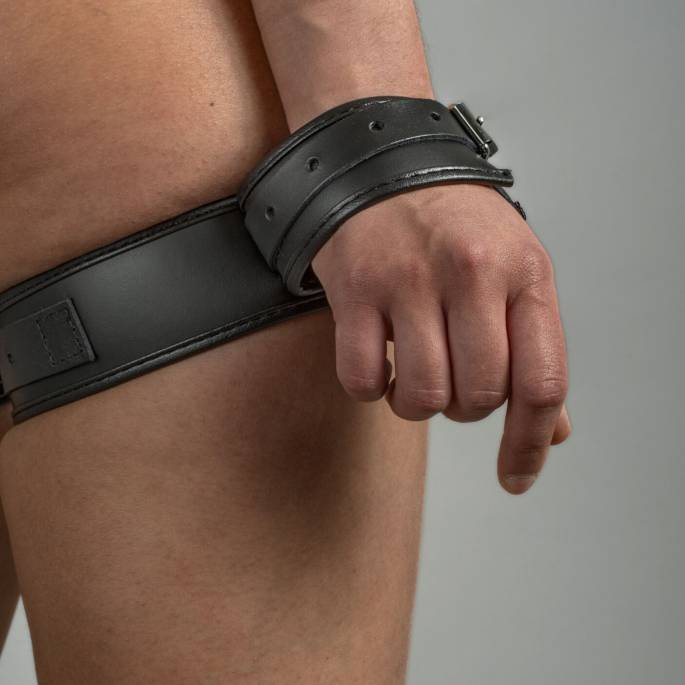 MENOTTES CONTRAINTE CUIR CUISSE / POIGNET