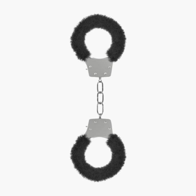 BLACK FURRY PLEASURE CUFFS