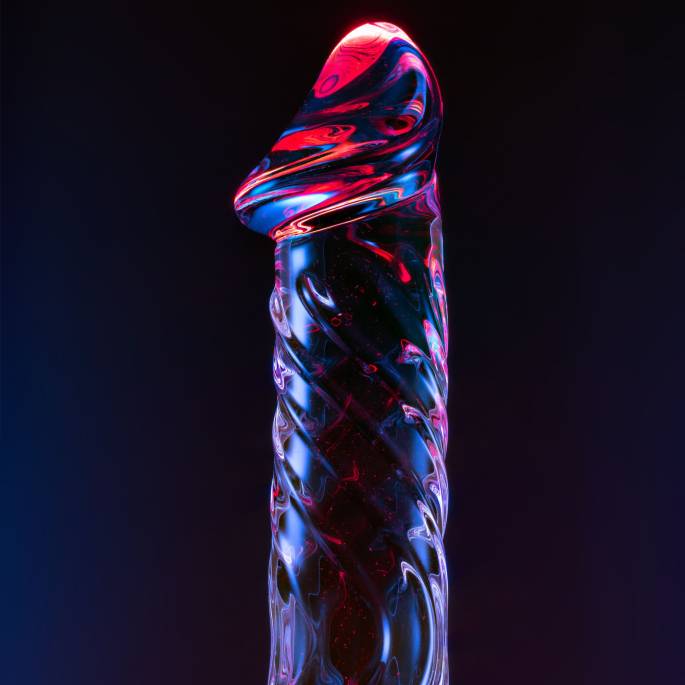 REALISTISCHER GLOSSY-DILDO NR. 4