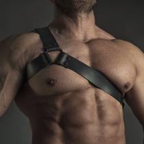 Y"-Geschirr aus Leder Total Black