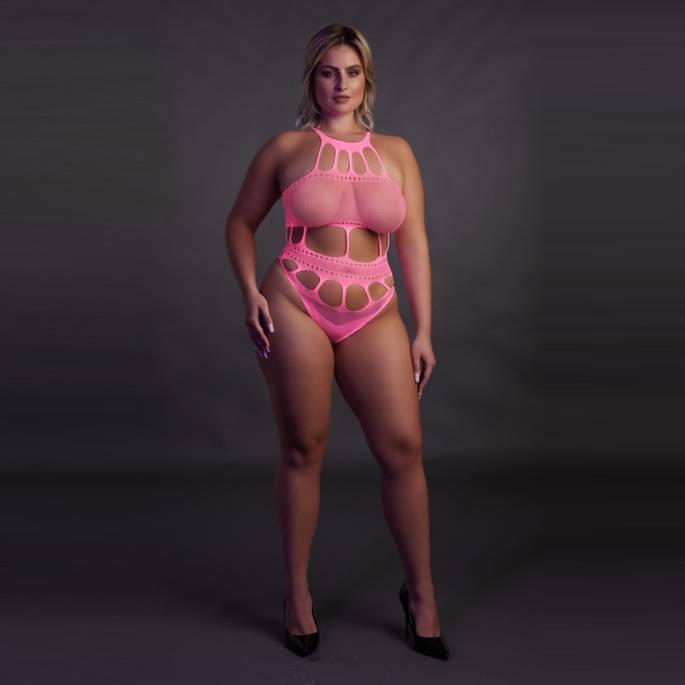 BODY OUVERTURES ROSE FLUO