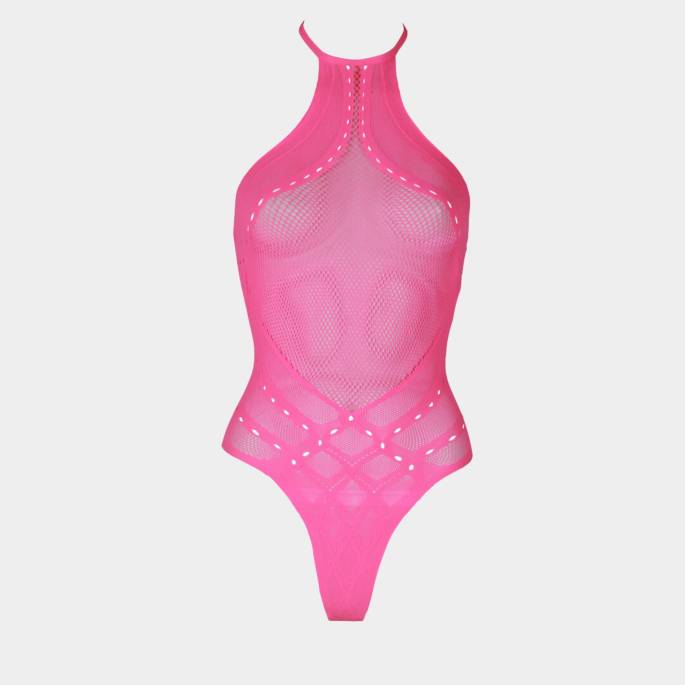 BODY ROSE FLUO COL HALTER