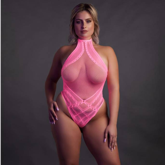 BODY ROSE FLUO COL HALTER