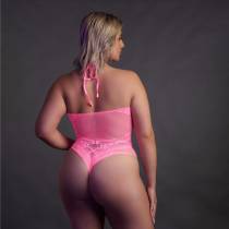 BODY ROSE FLUO COL HALTER