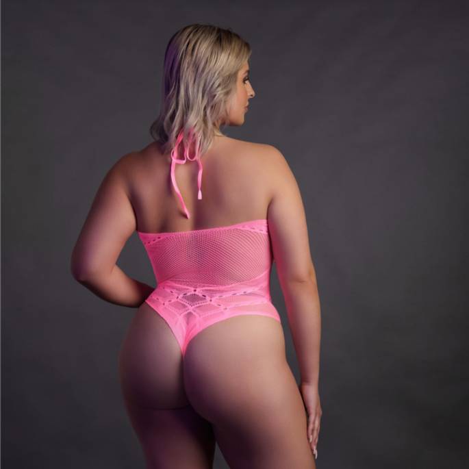 BODY ROSE FLUO COL HALTER