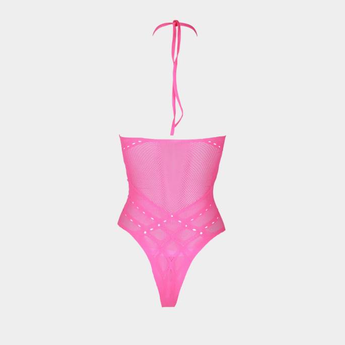 BODY ROSE FLUO COL HALTER