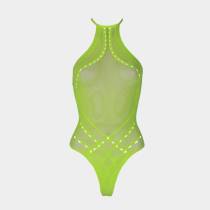 BODY VERT FLUO COL HALTER