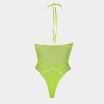 BODY VERT FLUO COL HALTER