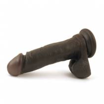 DILDO A VENTOSA MARRONE