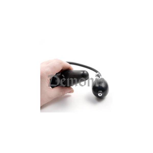 AUFBLASBARER LATEXPLUG SCHWARZ