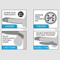 Gaine de pénis Double Pénétration