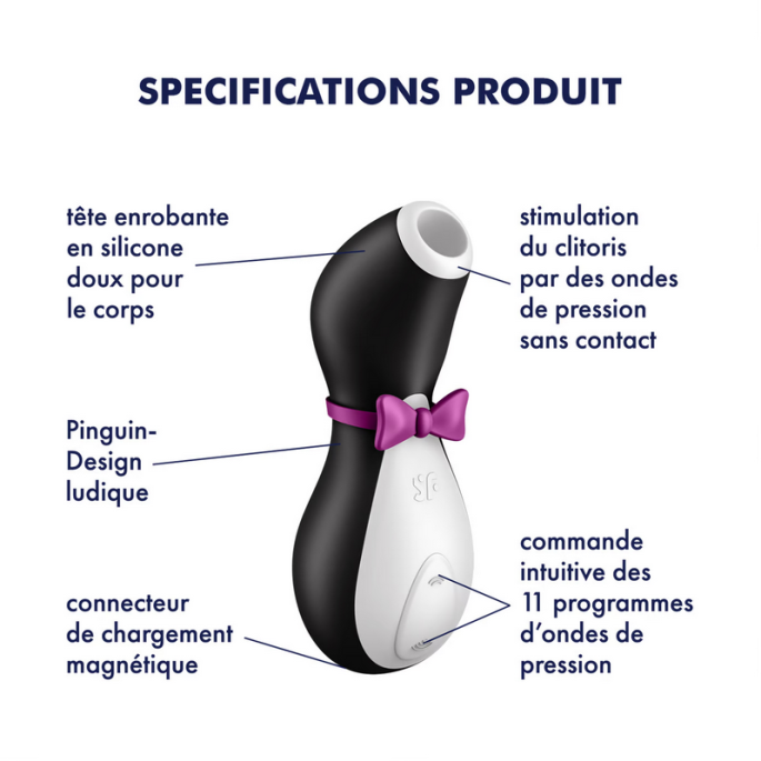 SATISFYER-PENGUIN AIR PULSE STIMULATOR