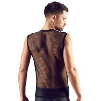 ÄRMELLOSES T-SHIRT MIT RINGELMUSTER