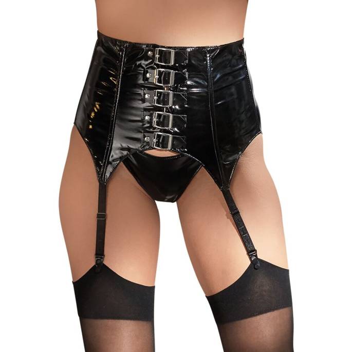 HIGH VINYL SUSPENDER BELT