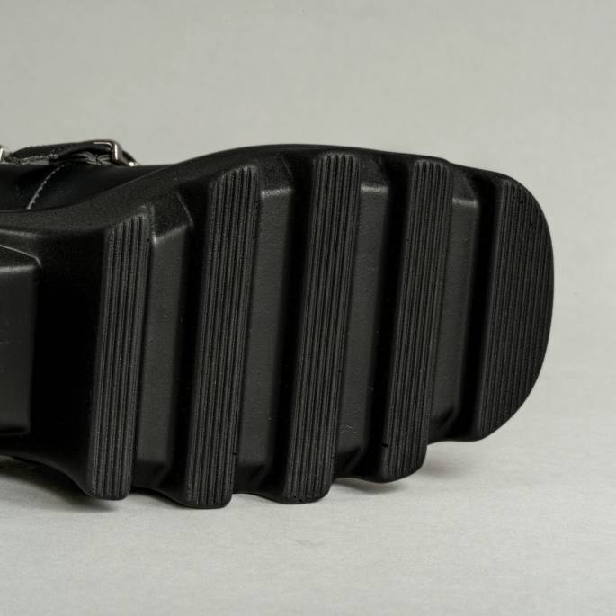 DRAKO-BOTTINES SIMILI BOUCLES MÉTAL