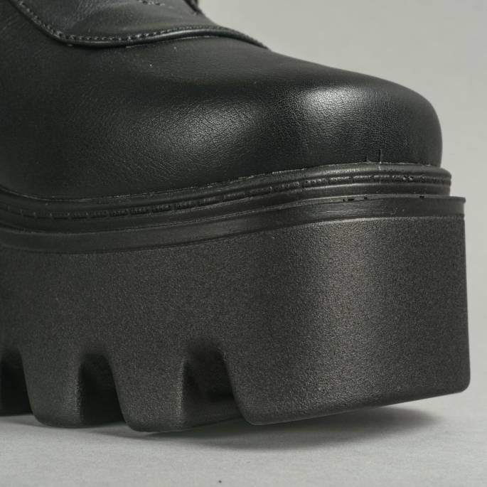 DRAKO-BOTTINES SIMILI BOUCLES MÉTAL