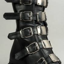 DRAKO-BOTTINES SIMILI BOUCLES MÉTAL