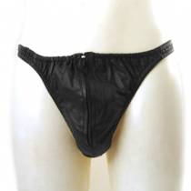 STRING HOMME CUIR + ZIP